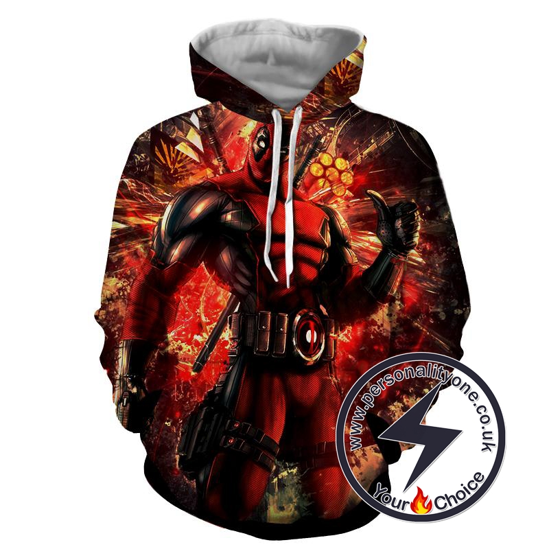 Deadpool - Deadpool 3D - Hoodies